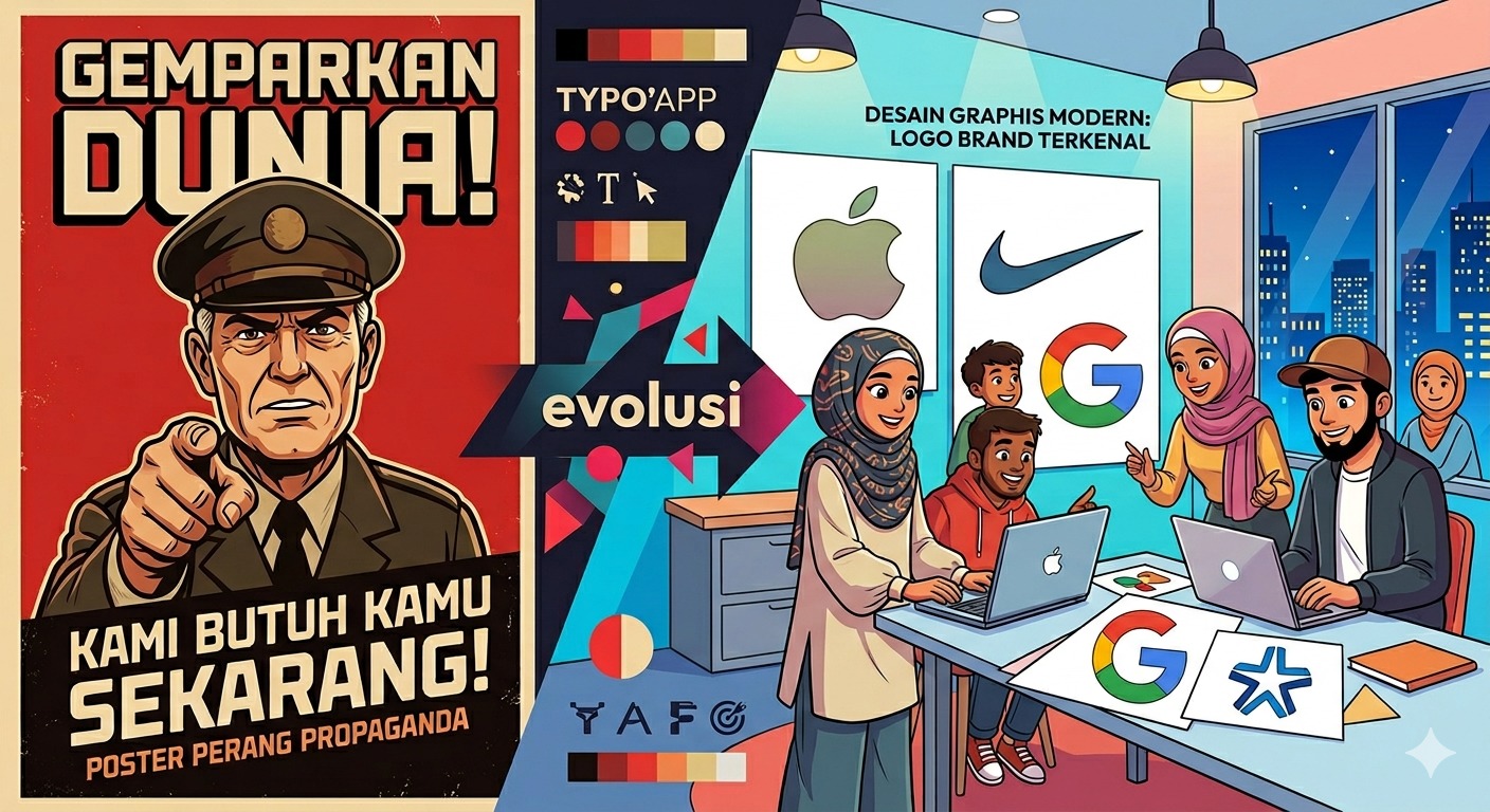 Dari Propaganda ke Estetika: Gimana Desain Grafis Mengubah Cara Kita Melihat Dunia